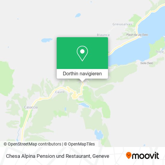 Chesa Alpina Pension und Restaurant Karte