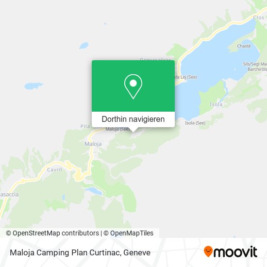 Maloja Camping Plan Curtinac Karte