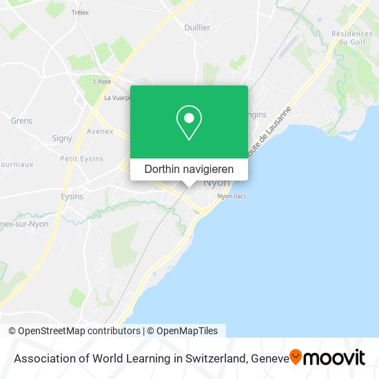 Association of World Learning in Switzerland Karte