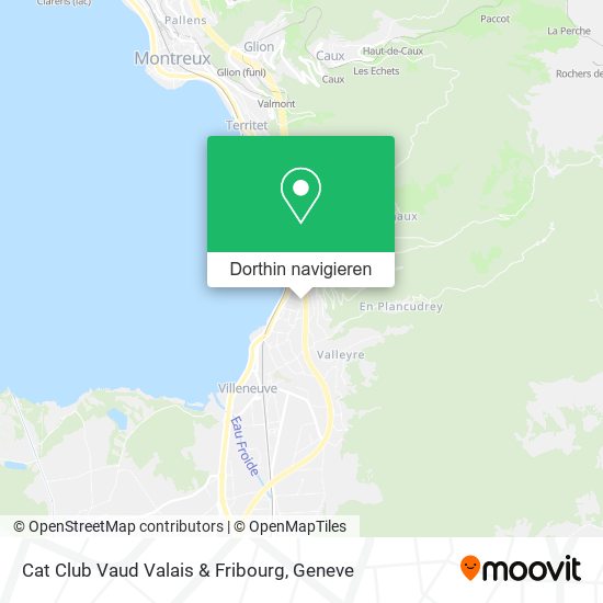 Cat Club Vaud Valais & Fribourg Karte