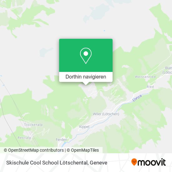 Skischule Cool School Lötschental Karte