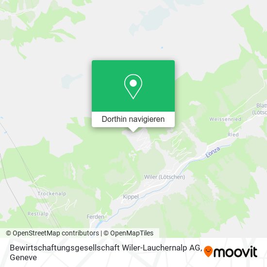 Bewirtschaftungsgesellschaft Wiler-Lauchernalp AG Karte