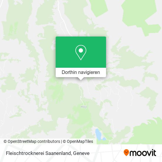 Fleischtrocknerei Saanenland Karte