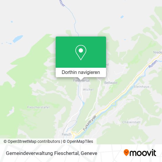 Gemeindeverwaltung Fieschertal Karte