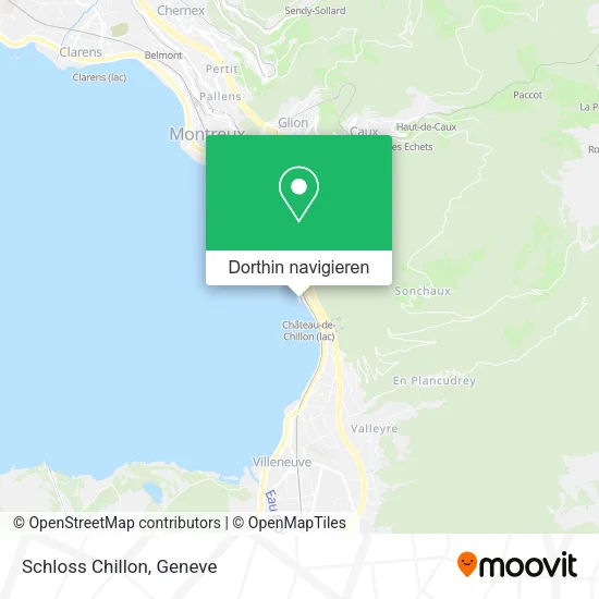 Schloss Chillon Karte