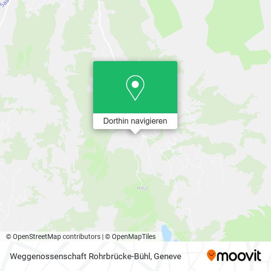 Weggenossenschaft Rohrbrücke-Bühl Karte
