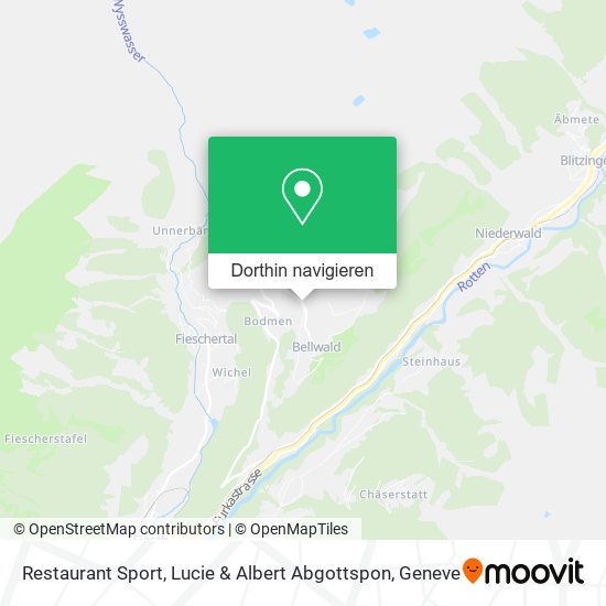 Restaurant Sport, Lucie & Albert Abgottspon Karte