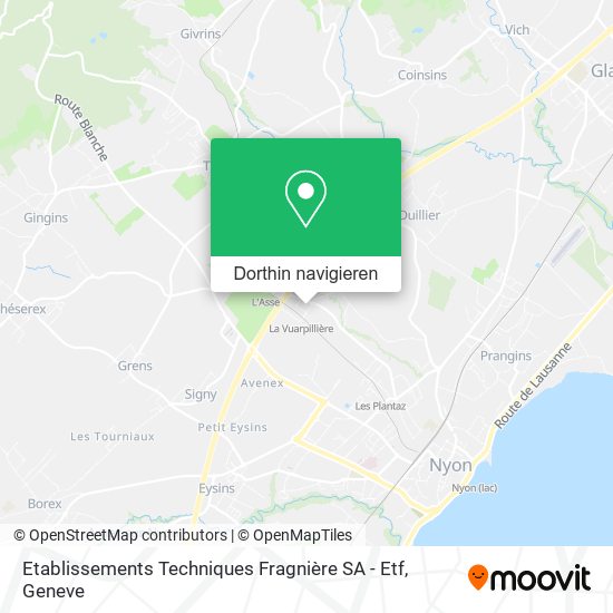 Etablissements Techniques Fragnière SA - Etf Karte