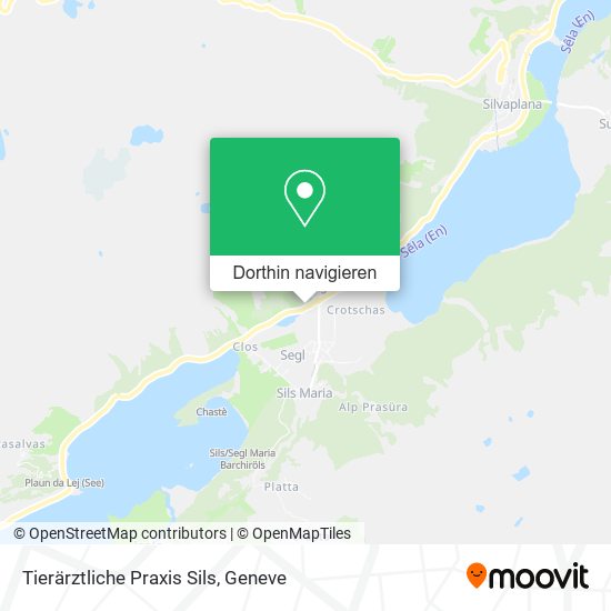 Tierärztliche Praxis Sils Karte