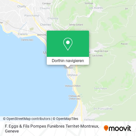 F. Eggs & Fils Pompes Funèbres Territet-Montreux Karte