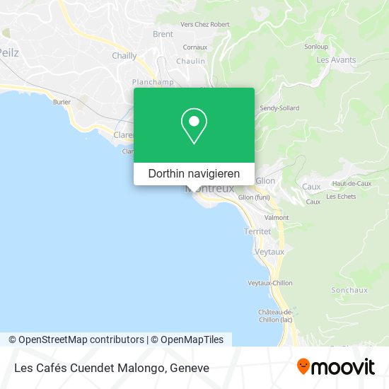 Les Cafés Cuendet Malongo Karte