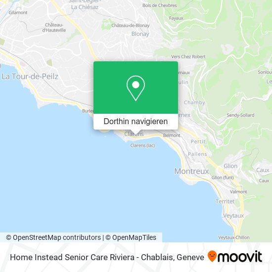Home Instead Senior Care Riviera - Chablais Karte