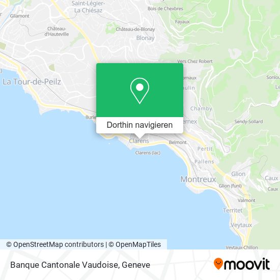 Banque Cantonale Vaudoise Karte