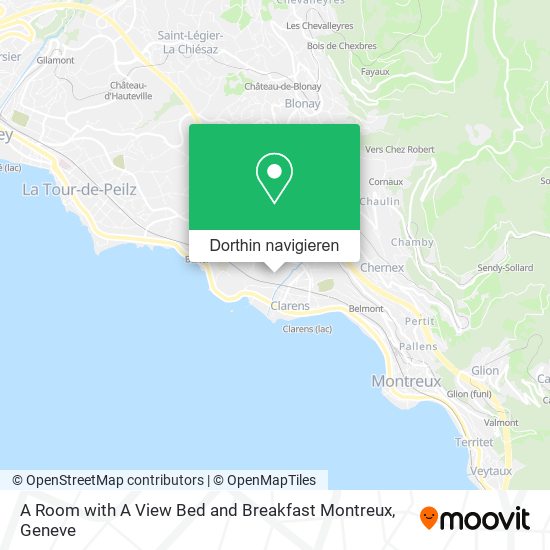 A Room with A View Bed and Breakfast Montreux Karte