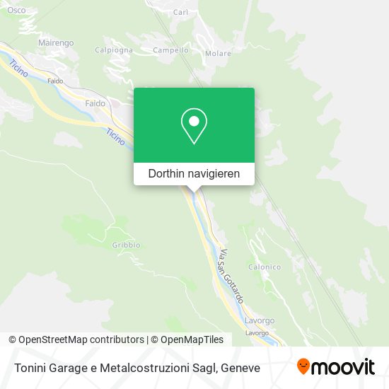 Tonini Garage e Metalcostruzioni Sagl Karte