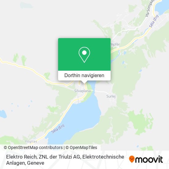 Elektro Reich, ZNL der Triulzi AG, Elektrotechnische Anlagen Karte