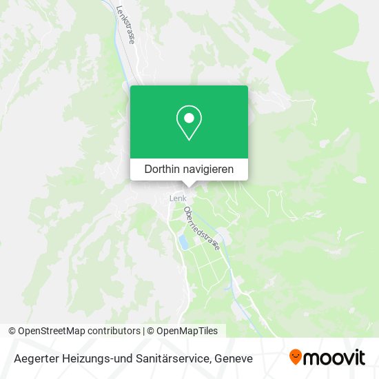 Aegerter Heizungs-und Sanitärservice Karte