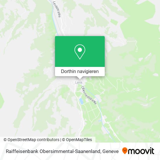 Raiffeisenbank Obersimmental-Saanenland Karte