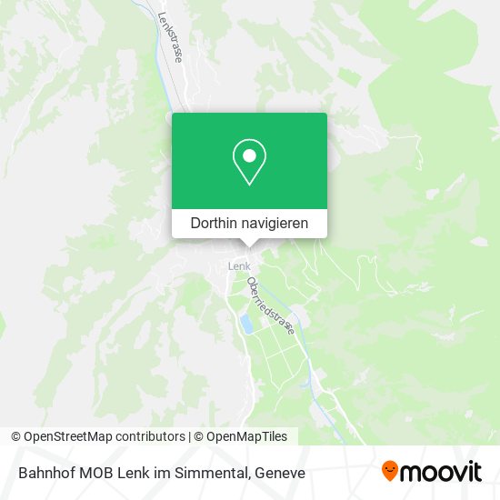 Bahnhof MOB Lenk im Simmental Karte
