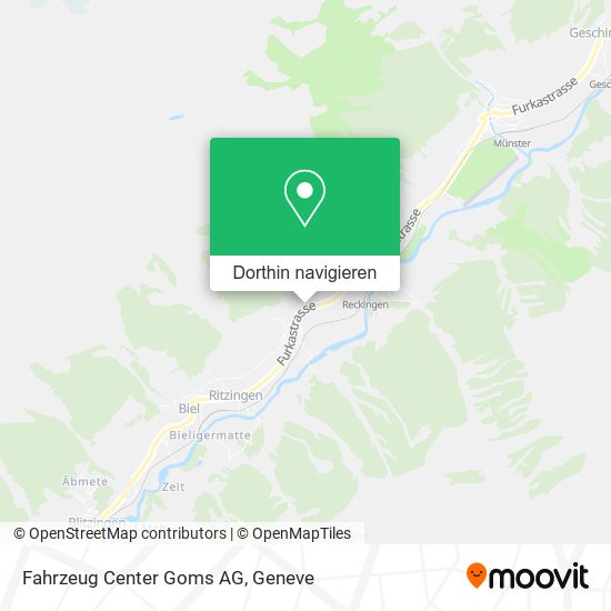 Fahrzeug Center Goms AG Karte