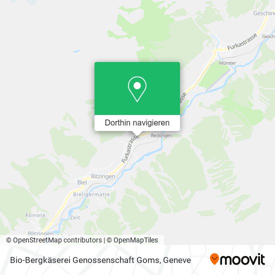Bio-Bergkäserei Genossenschaft Goms Karte