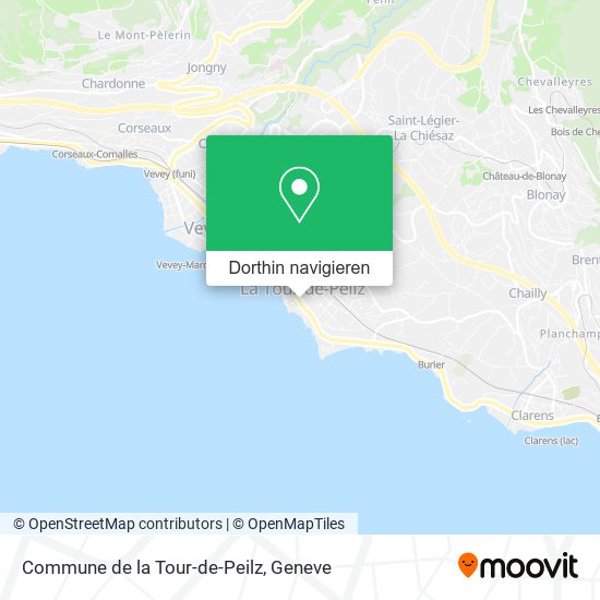 Commune de la Tour-de-Peilz Karte