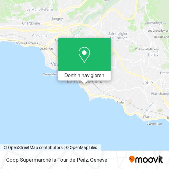 Coop Supermarché la Tour-de-Peilz Karte