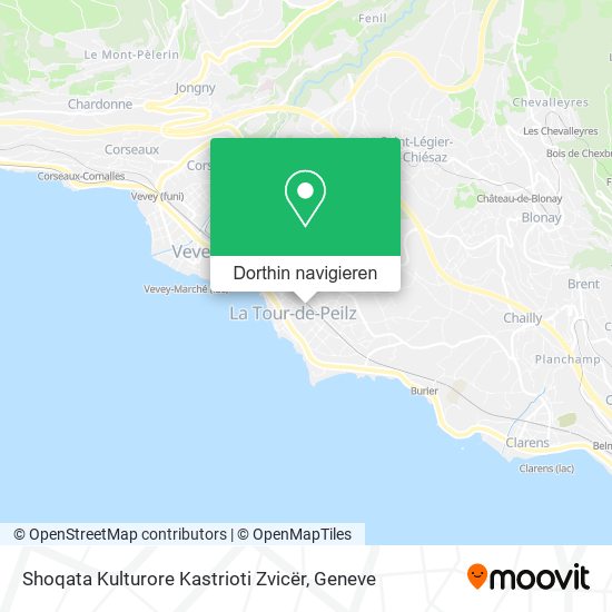 Shoqata Kulturore Kastrioti Zvicër Karte