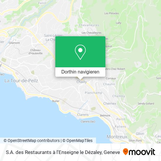 S.A. des Restaurants à l'Enseigne le Dézaley Karte