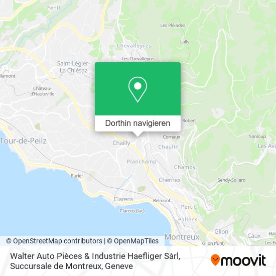 Walter Auto Pièces & Industrie Haefliger Sàrl, Succursale de Montreux Karte