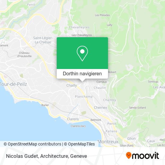 Nicolas Gudet, Architecture Karte