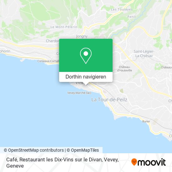 Café, Restaurant les Dix-Vins sur le Divan, Vevey Karte