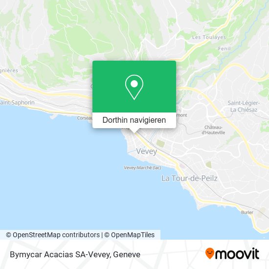 Bymycar Acacias SA-Vevey Karte