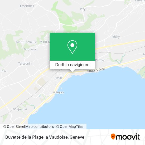 Buvette de la Plage la Vaudoise Karte