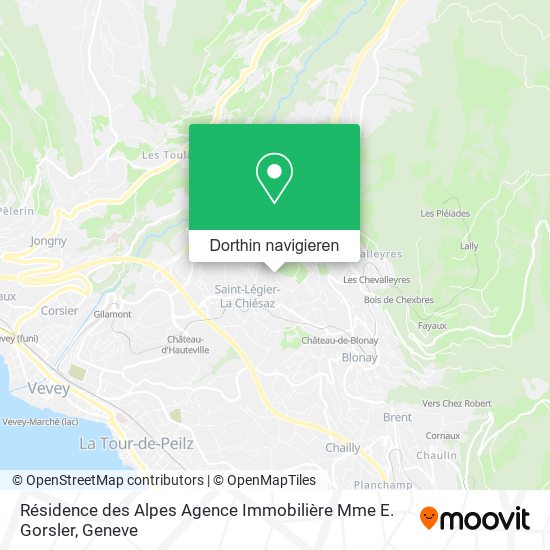 Résidence des Alpes Agence Immobilière Mme E. Gorsler Karte