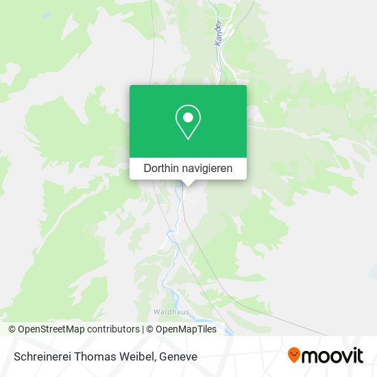 Schreinerei Thomas Weibel Karte