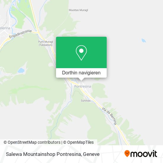 Salewa Mountainshop Pontresina Karte