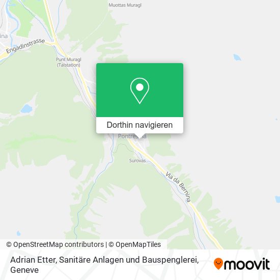 Adrian Etter, Sanitäre Anlagen und Bauspenglerei Karte