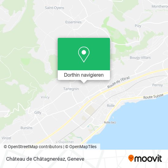 Château de Châtagneréaz Karte