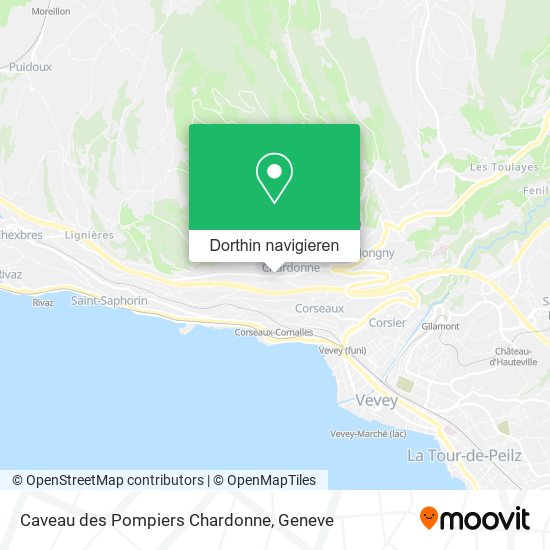 Caveau des Pompiers Chardonne Karte