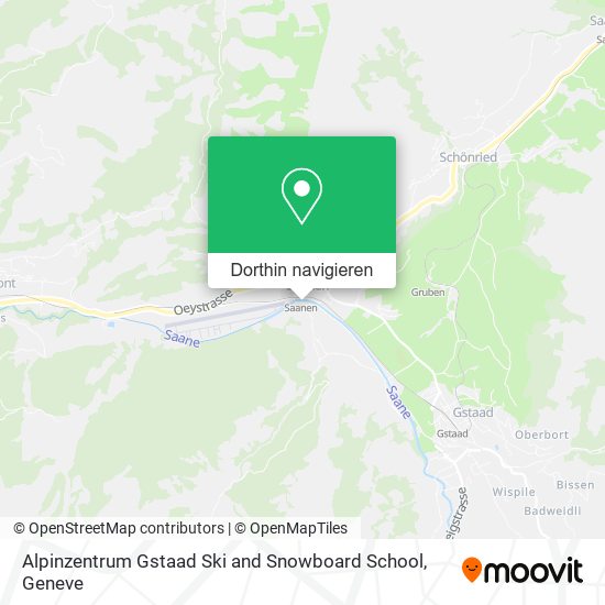 Alpinzentrum Gstaad Ski and Snowboard School Karte