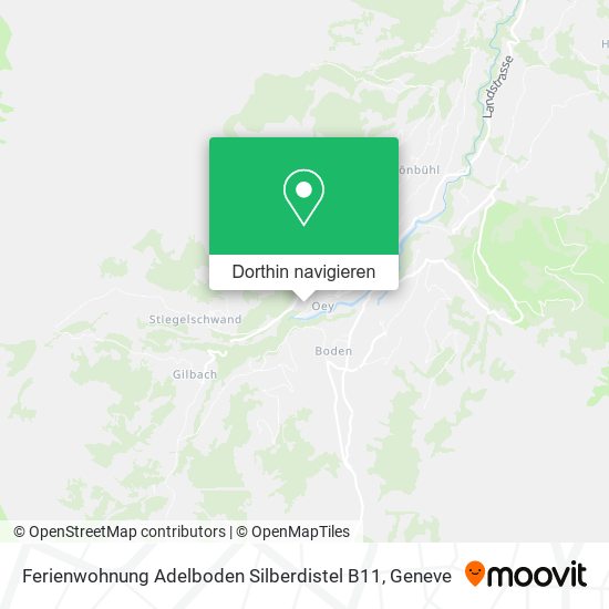 Ferienwohnung Adelboden Silberdistel B11 Karte