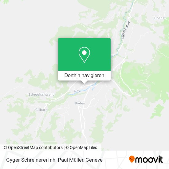 Gyger Schreinerei Inh. Paul Müller Karte