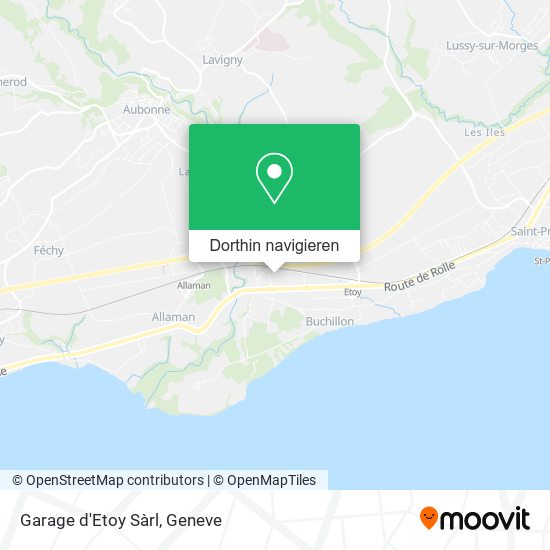 Garage d'Etoy Sàrl Karte