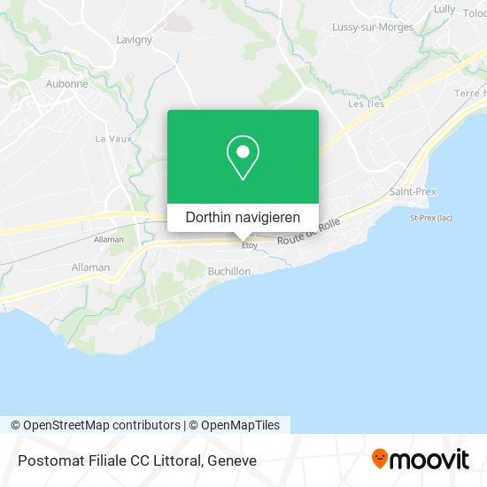 Postomat Filiale CC Littoral Karte