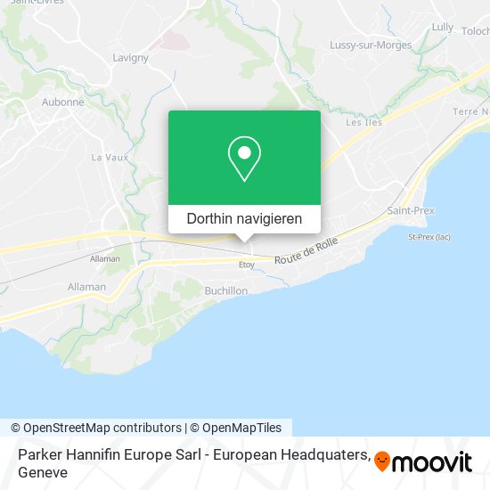 Parker Hannifin Europe Sarl - European Headquaters Karte
