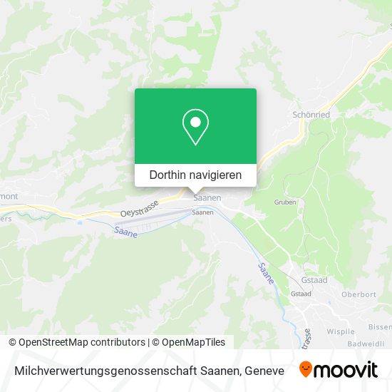 Milchverwertungsgenossenschaft Saanen Karte