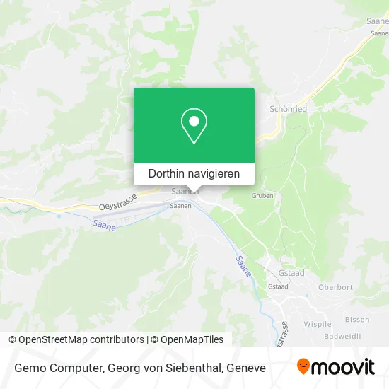 Gemo Computer, Georg von Siebenthal Karte
