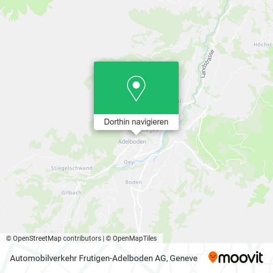 Automobilverkehr Frutigen-Adelboden AG Karte