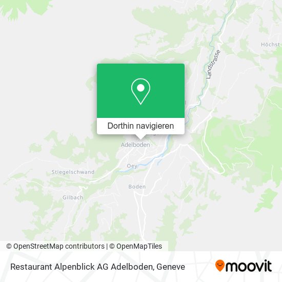 Restaurant Alpenblick AG Adelboden Karte